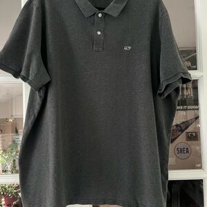 Vineyard Vines Gray Polo Shirt Short Sleeve Classic
